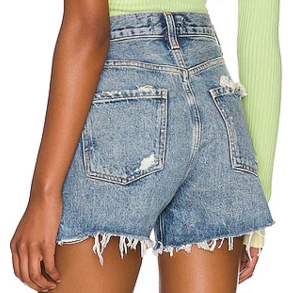 High-rise denim jean shorts - Picture 7 of 9